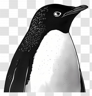Cartoon Penguin - Close-up Cartoon Penguin Transparent PNG