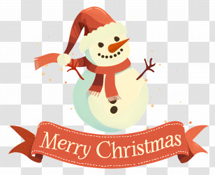 Christmas Snowman - Merry Christmas Snowman Transparent PNG