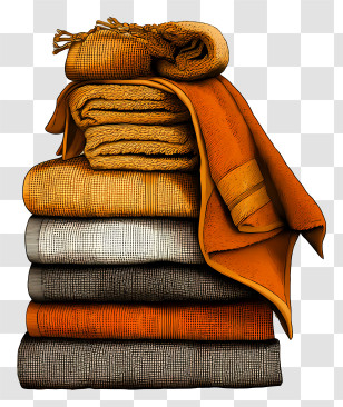 Towel Day - Stack Of Towels Illustration Transparent PNG