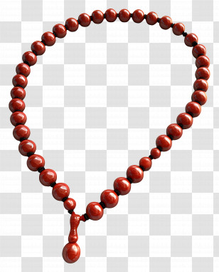 Tasbih - Red Prayer Beads For Spiritual Practices Transparent PNG