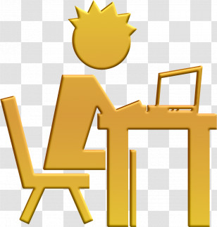 Academic 2 Icon Boy On Computer Icon Young Icon Transparent PNG