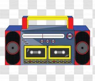 Boombox Dribbble Product Design Illustration - Technology - Radio Transparent PNG