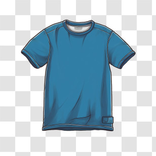 T Shirt
 - Blue T-shirt Illustration Transparent PNG