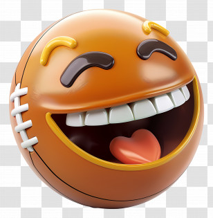 American Football - Laughing Emoji Illustration Transparent PNG
