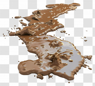 Mud Puddles - Wet Mud Splash On Transparent Surface Transparent PNG