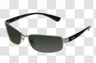 Ray-Ban Round Metal Aviator Sunglasses - Ray Ban Transparent PNG