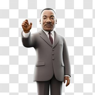 Martin Luther King Jr Day - Man In Suit Making A Gesture Transparent PNG