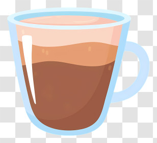 Coffee Cup - Coffee Cup With Brown Beverage Transparent PNG