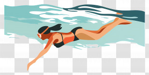 Swimmer - Woman Swimming Transparent PNG