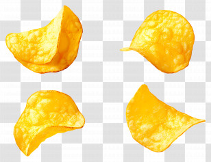 Potato Chip - Golden Crispy Potato Chips Transparent PNG