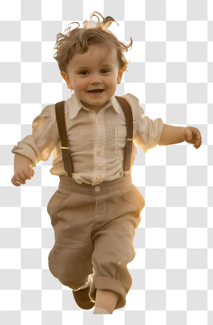 Running Little Boy - Happy Child Running Outdoors Transparent PNG