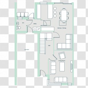 Architecture Floor Plan House - Area - Ground Transparent PNG