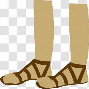 Foot Toe Clip Art - Watercolor - Vector Hand-painted Sandals Feet Transparent PNG