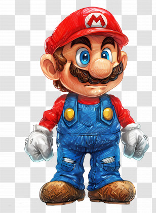 Mario - Cartoon Character With Dice Transparent PNG