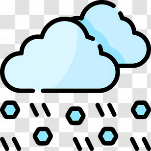 Raining Cloud - Cloudy Weather With Hailfall Transparent PNG