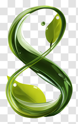 Green Vegetarian Symbol - Green Infinity Symbol Transparent PNG