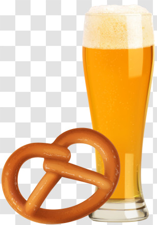 Pretzel - Beer And Pretzel Classic Pairing Transparent PNG
