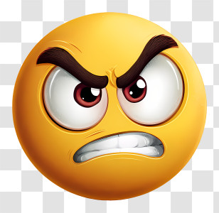 Mad Emoji - Angry Emoji Face Transparent PNG