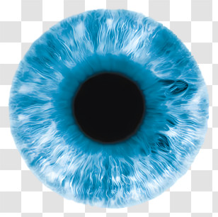 Contact Lenses - Blue Eye Close-Up Transparent PNG
