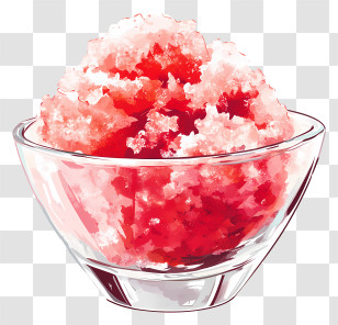 Shaved Ice - Refreshing Shaved Ice Dessert Transparent PNG