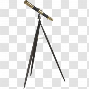 Tripod Old Telescopes Zoom Lens - Vintage - Sculpture Transparent PNG