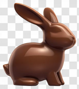 Chocolate Bunny - Chocolate Bunny For Easter Treats Transparent PNG