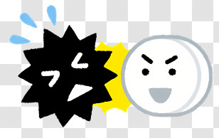 Clipart - Happy And Angry Faces Transparent PNG