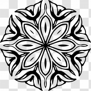 Line Art Clip - Floral Design - Abstract Transparent PNG