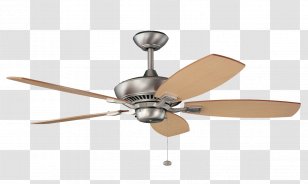 Ceiling Fans Lighting Brushed Metal - Energy Star - Fan Transparent PNG