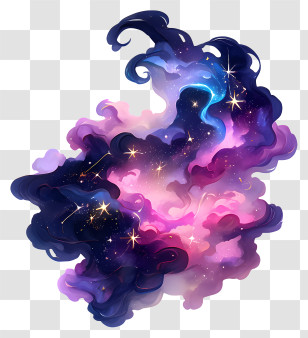 Constellation - Colorful Galaxy With Stars Transparent PNG