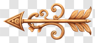 Fancy Arrow - Ornate Decorative Arrow Design Transparent PNG