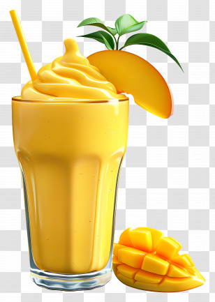 Mango Smoothies - Delicious Mango Smoothie With Fresh Fruit Transparent PNG
