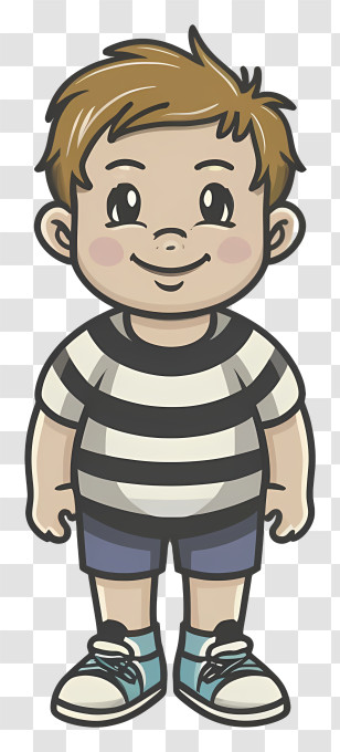 Art - Cute Cartoon Boy Transparent PNG