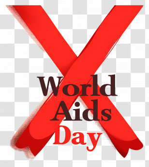 World Aids Day - Red Ribbon For World AIDS Day Transparent PNG