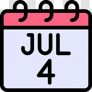 Calendar - July 4th Calendar Transparent PNG