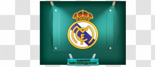 Real Madrid C.F. Logo Teal Banner - Advertising - Computer Transparent PNG