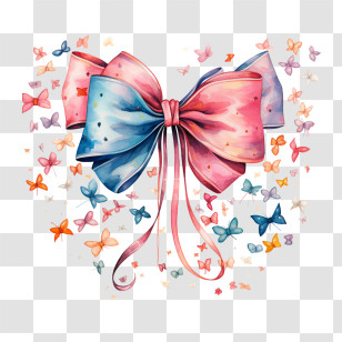 International Bow Day - Colorful Decorative Bow Transparent PNG