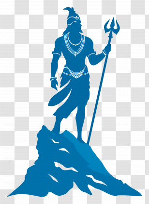 Lord Rama - Warrior Silhouette On Mountain Transparent PNG