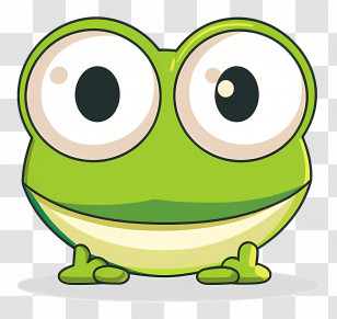 Keroppi - Cute Green Cartoon Frog Illustration Transparent PNG