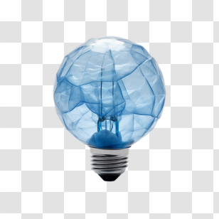 Light Bulb
 - Blue Glass Decorative Light Bulb Transparent PNG