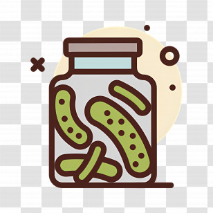 Pickle Jar - Jar Of Green Pickles Transparent PNG