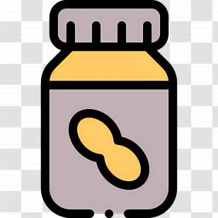Peanut Butter - Peanut Butter Jar Illustration Transparent PNG