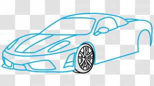 Sports Car Enzo Ferrari Drawing - Art Transparent PNG