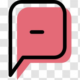 Speech Balloon Icon Design - Magenta - World Wide Web Transparent PNG