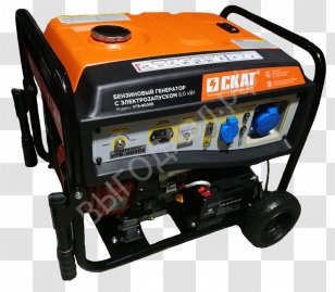 Electric Generator Power Gasoline Singly-fed Machine Petrol Engine - Kilowatt - Skat Transparent PNG