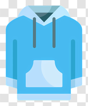 Hoodie Logo - Blue Hoodie Illustration Transparent PNG