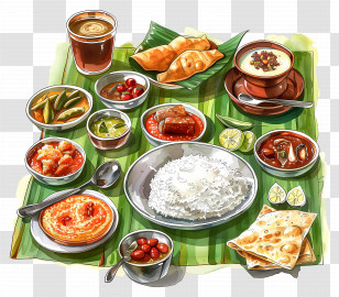 Kerala Breakfast - Traditional Indian Meal Transparent PNG