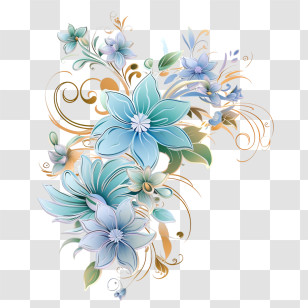 Floral Design - Elegant Floral Design Transparent PNG