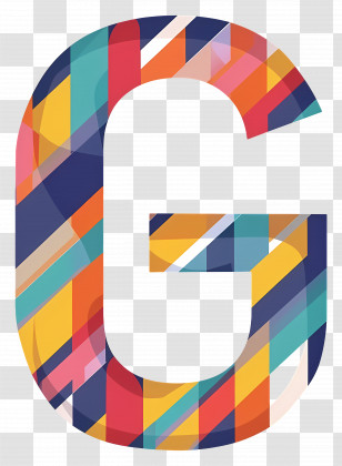 Letter G - Colorful Decorative Letter G Transparent PNG