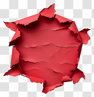 Red Ripped Paper - Ripped Red Paper Design Transparent PNG